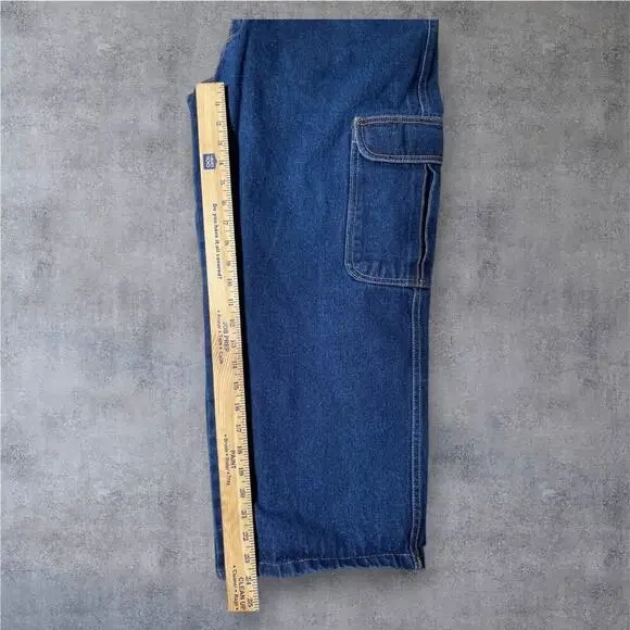 Culture Jeans Y2K Carpenter Denim 30x24.5 Dark Wash Baggy Skater Vintage Utility - Picture 6 of 8